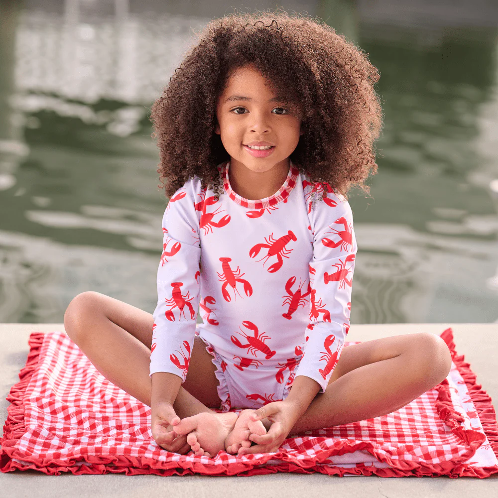 Ruffle Bottom Swimsuit - Crawfish - Image 5