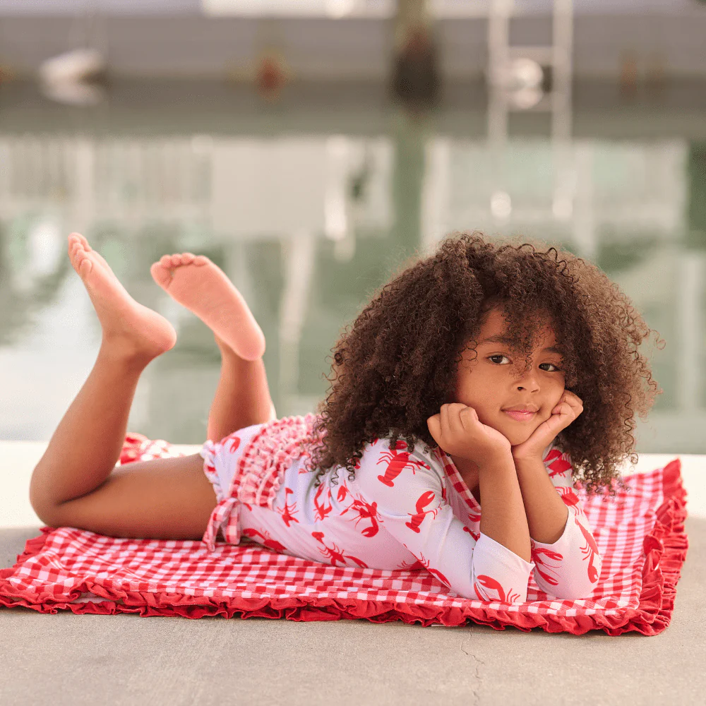 Ruffle Bottom Swimsuit - Crawfish - Image 6