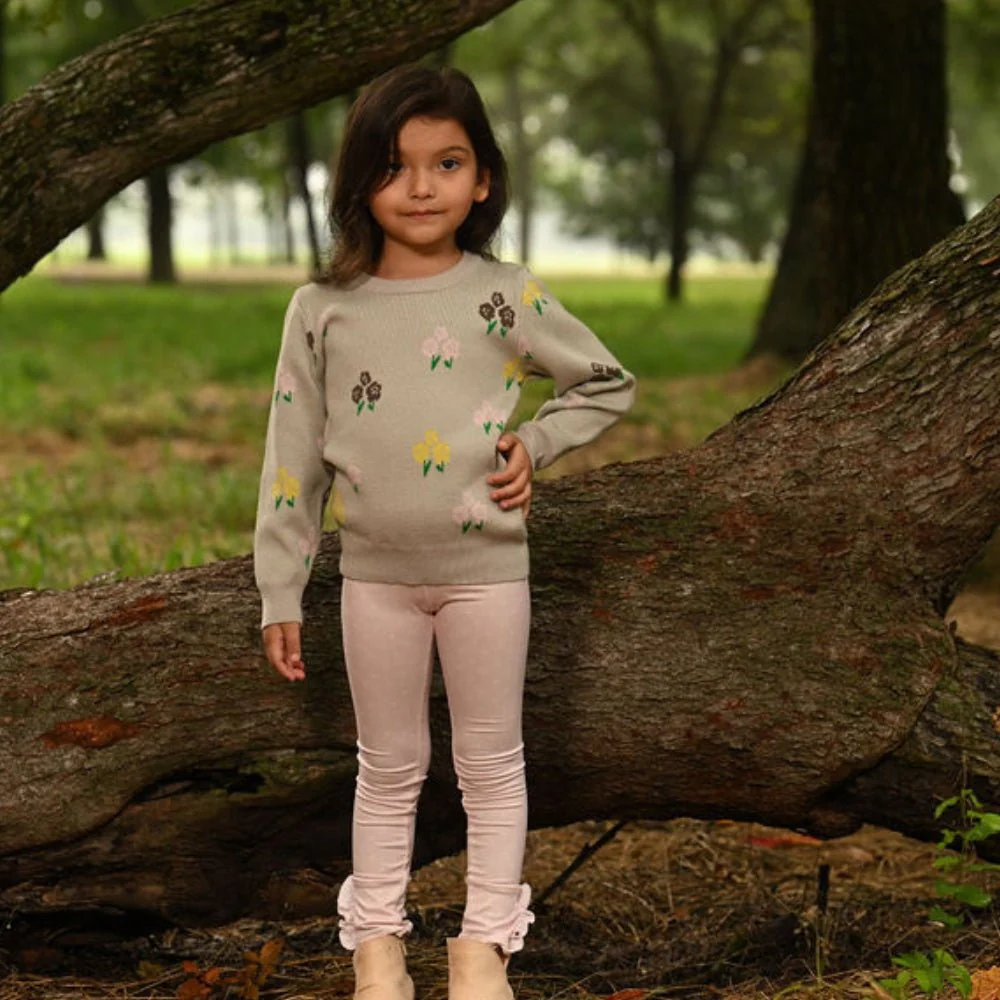 Mini Emerson Crew Sweater - Fall Floral - Image 2