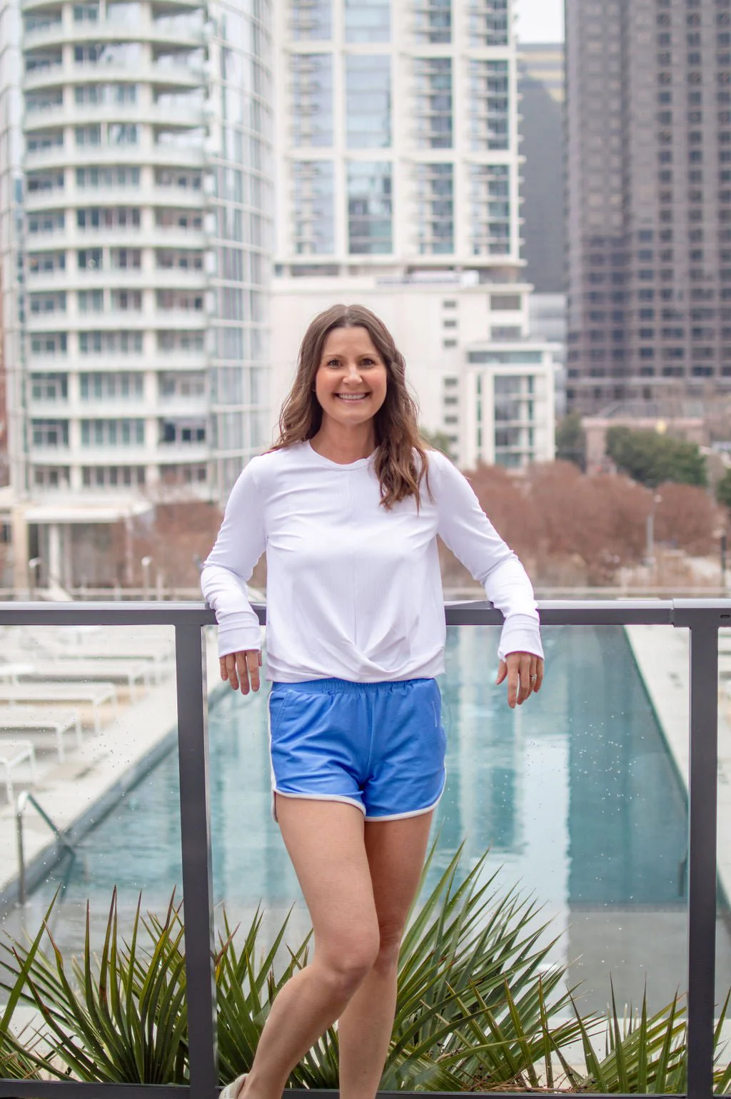 Crop Knot Long Sleeve - White - Image 6