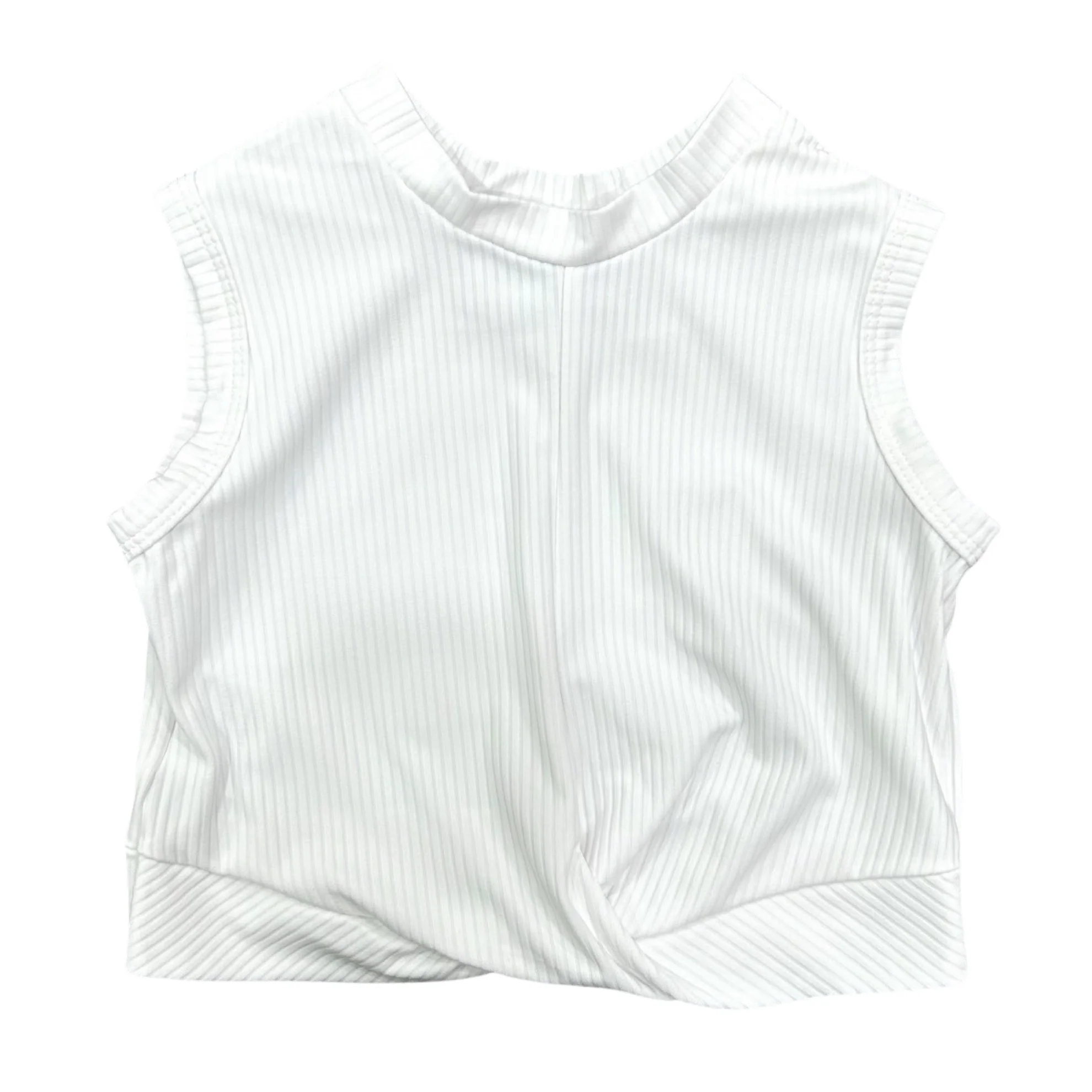 Crop Knot Tank - White - Image 4