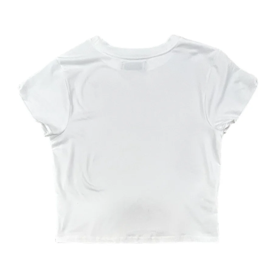 Crop Tee - White - Image 4