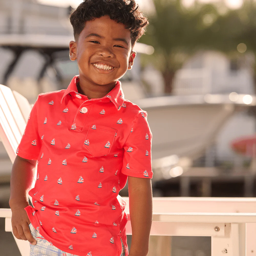 Davis Pocket Polo - Sailboats - Image 3