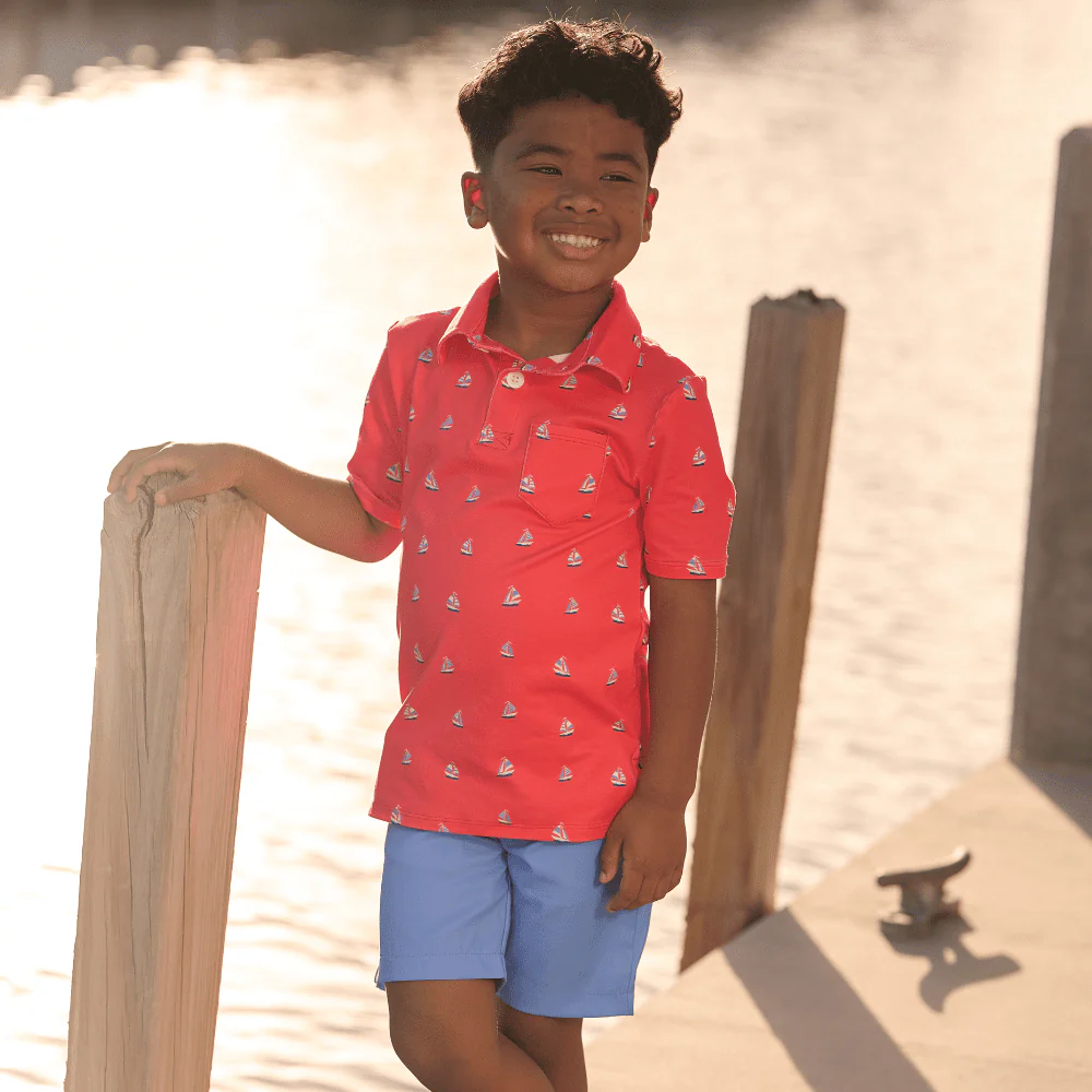 Davis Pocket Polo - Sailboats - Image 5