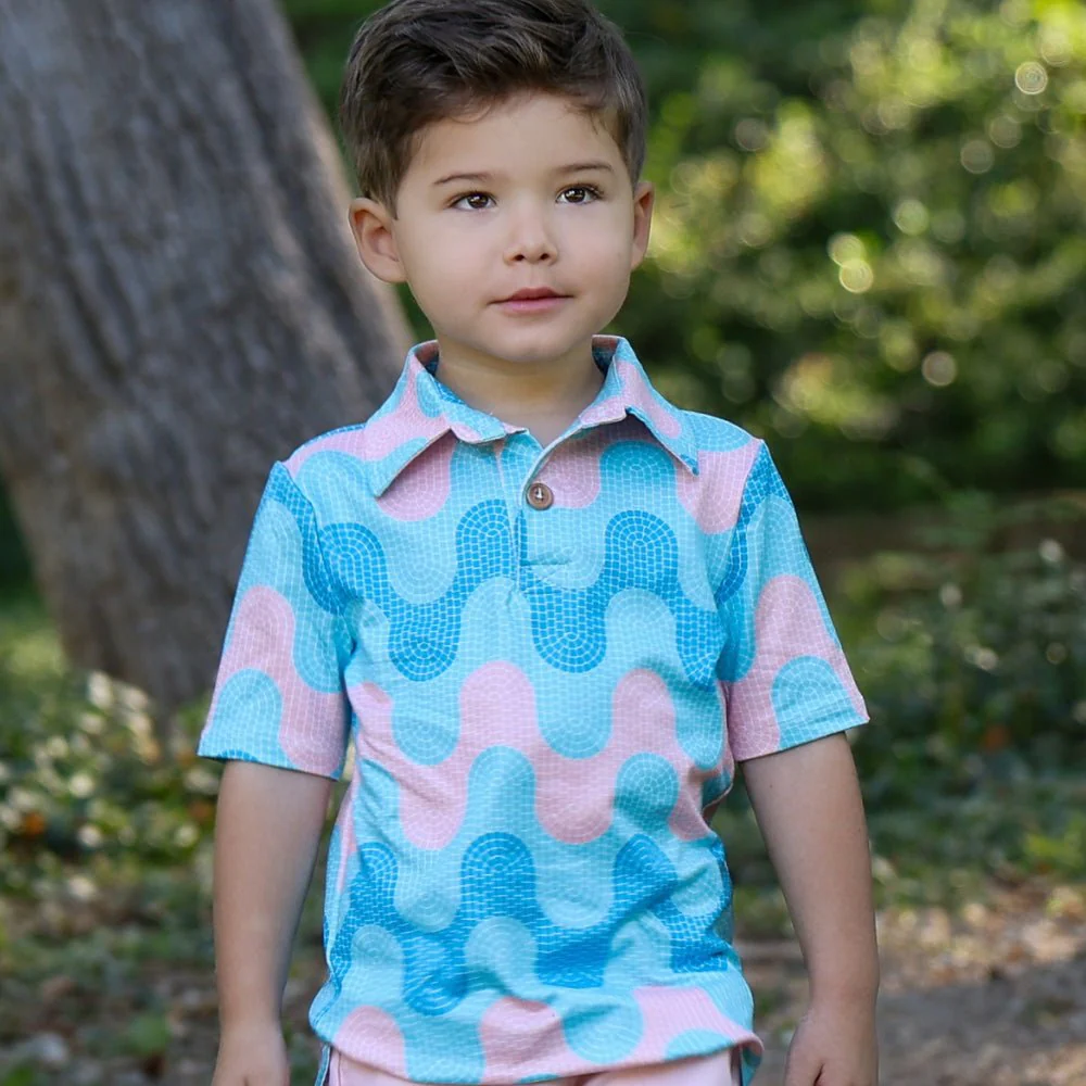 Davis Polo - Tidepool Twist
