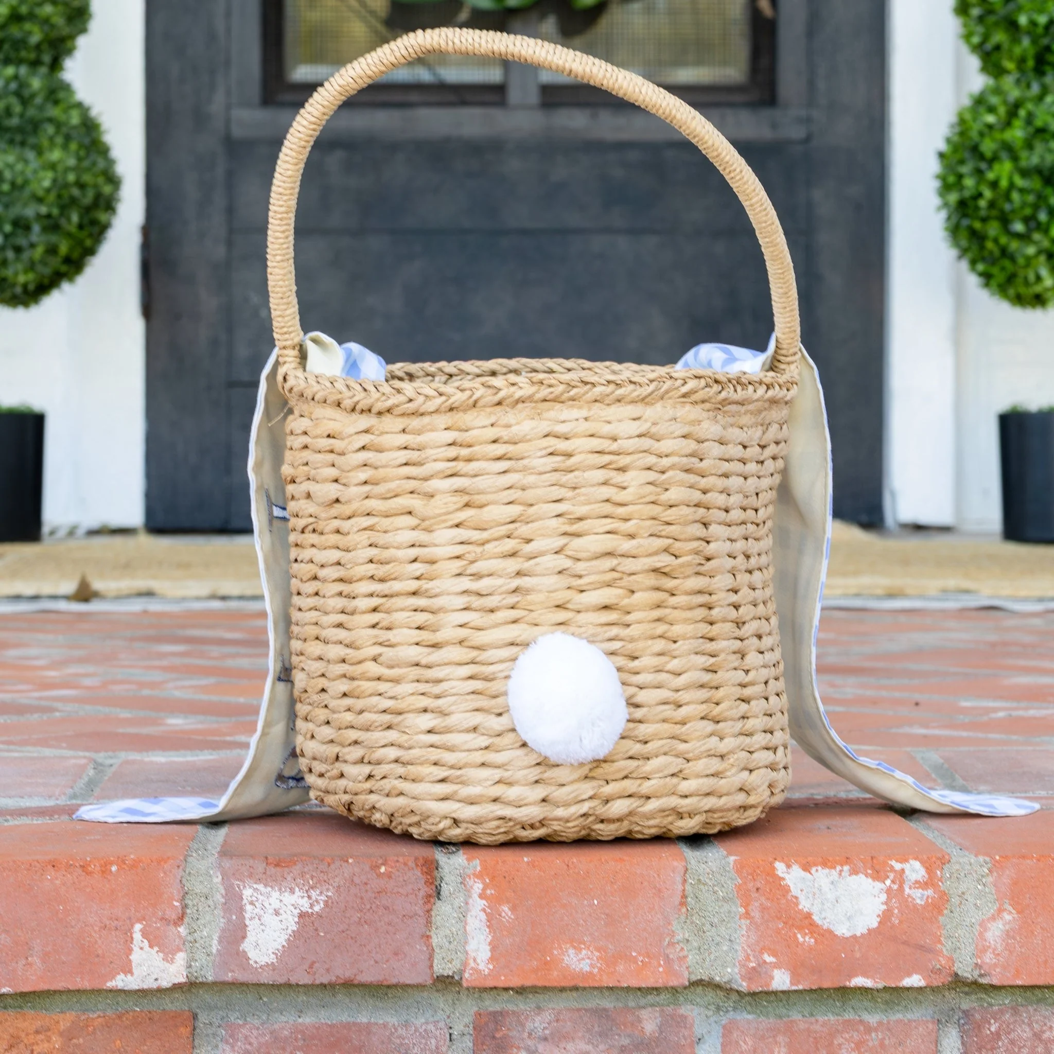 Easter Basket - Blue Gingham Bunny - Image 2