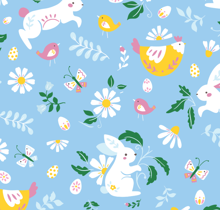 Easter Basket - Floral Bunnies - Image 5