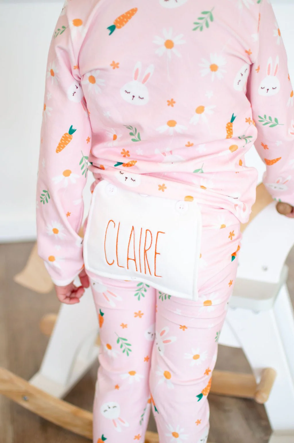 Ruffle Buttflap Pajamas - Easter Bunny Girl - Image 6