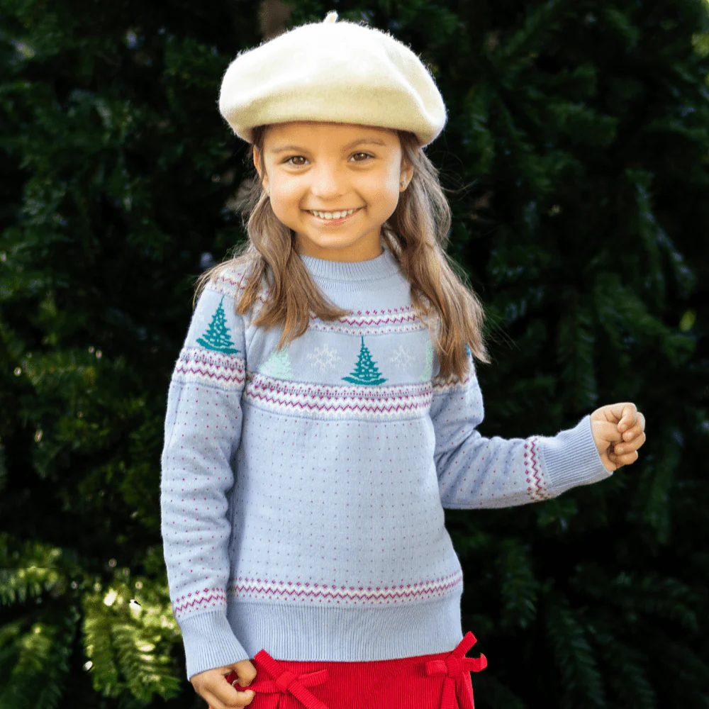 Emerson Crew Neck Sweater - Peppermint Pines