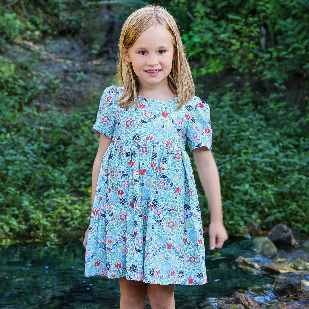 Dottie Flower Sack Dress - Coastal Folk