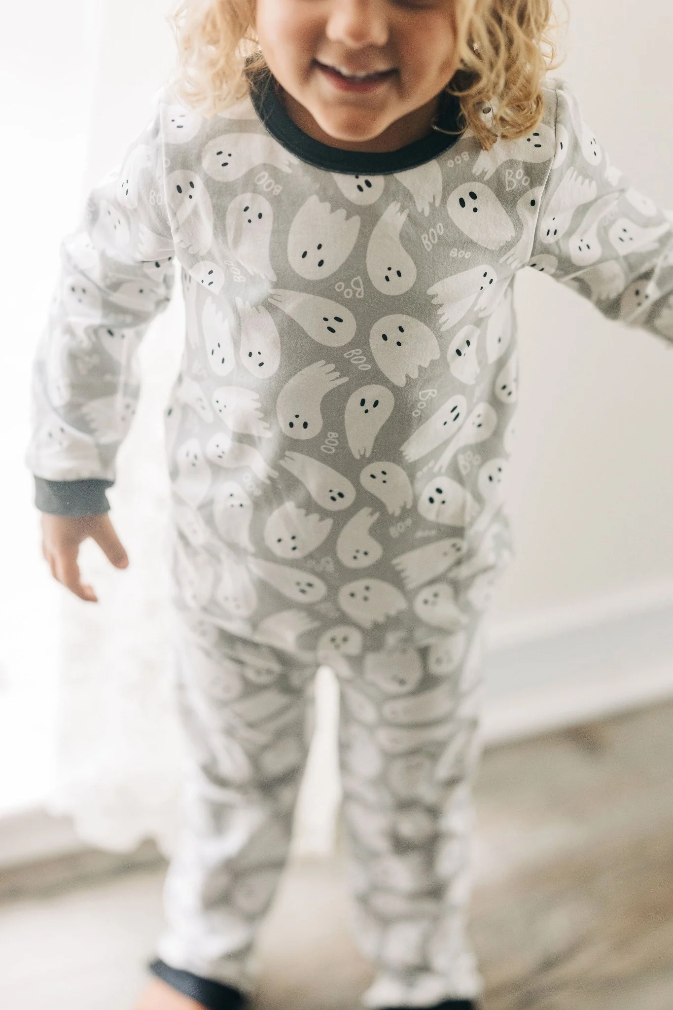 Buttflap PJs - Ghosts on Grey - Image 10