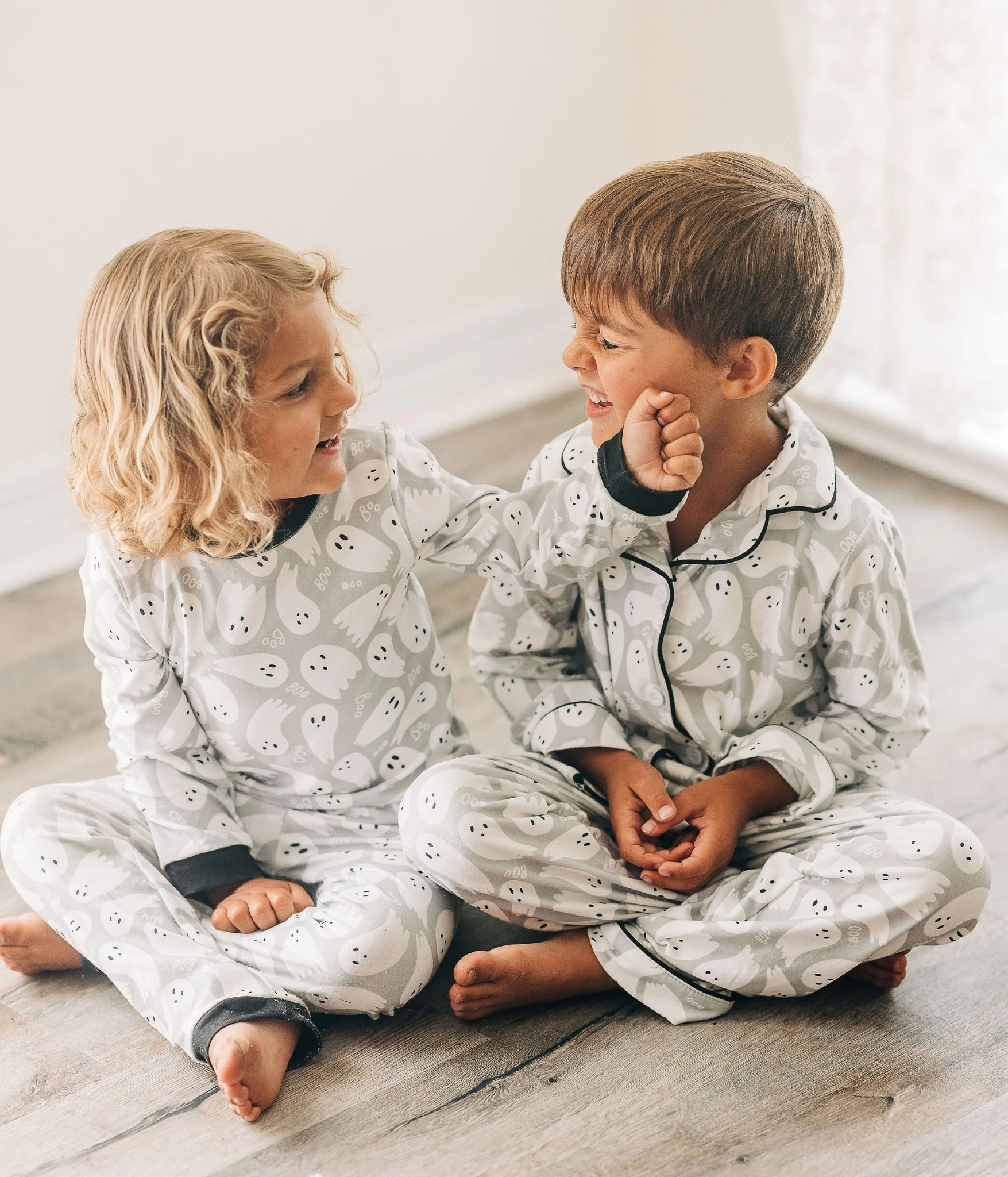 Buttflap PJs - Ghosts on Grey - Image 11