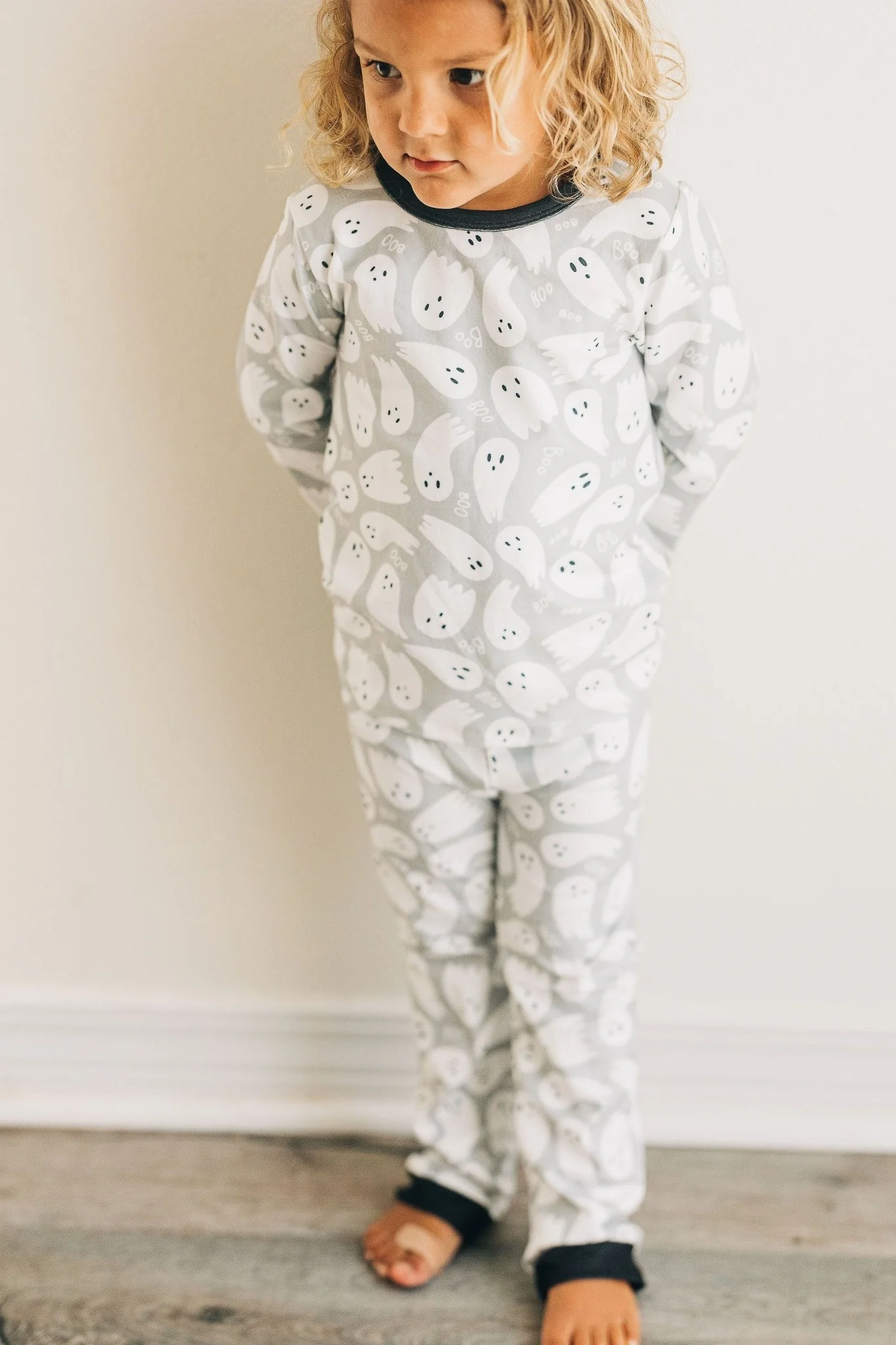Buttflap PJs - Ghosts on Grey - Image 8