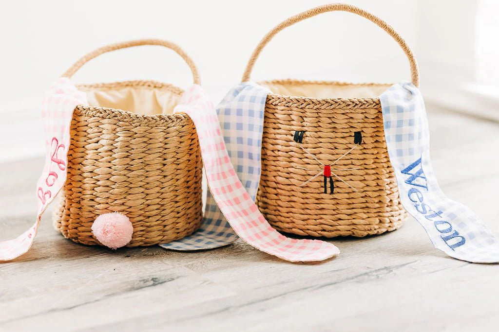 Easter Basket - Pink Gingham Bunny - Image 10