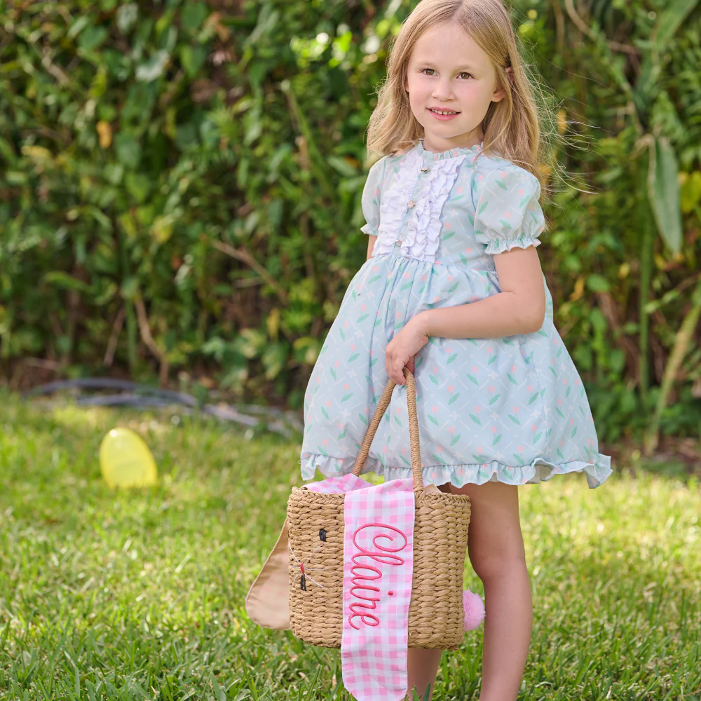 Easter Basket - Pink Gingham Bunny - Image 4