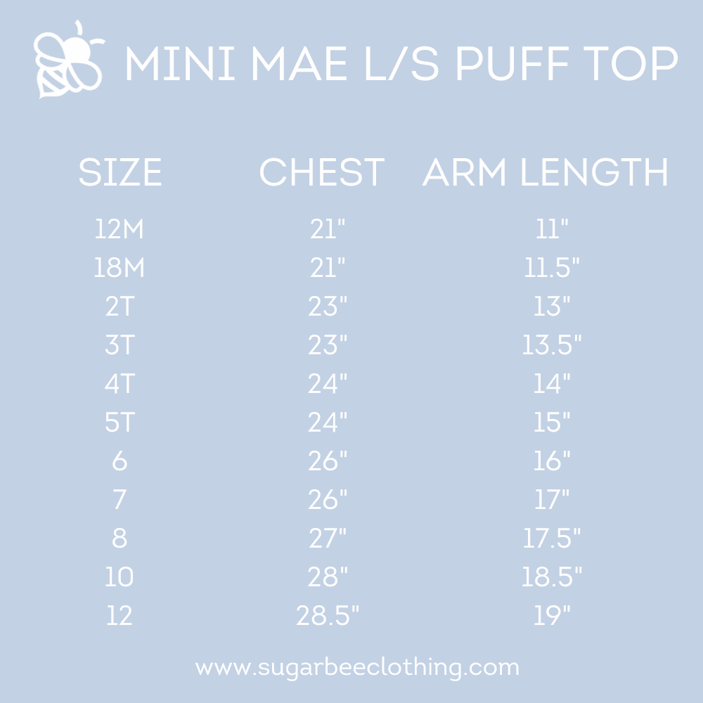 Mini Mae L/S Puff Tee - Red Stripe - Image 2