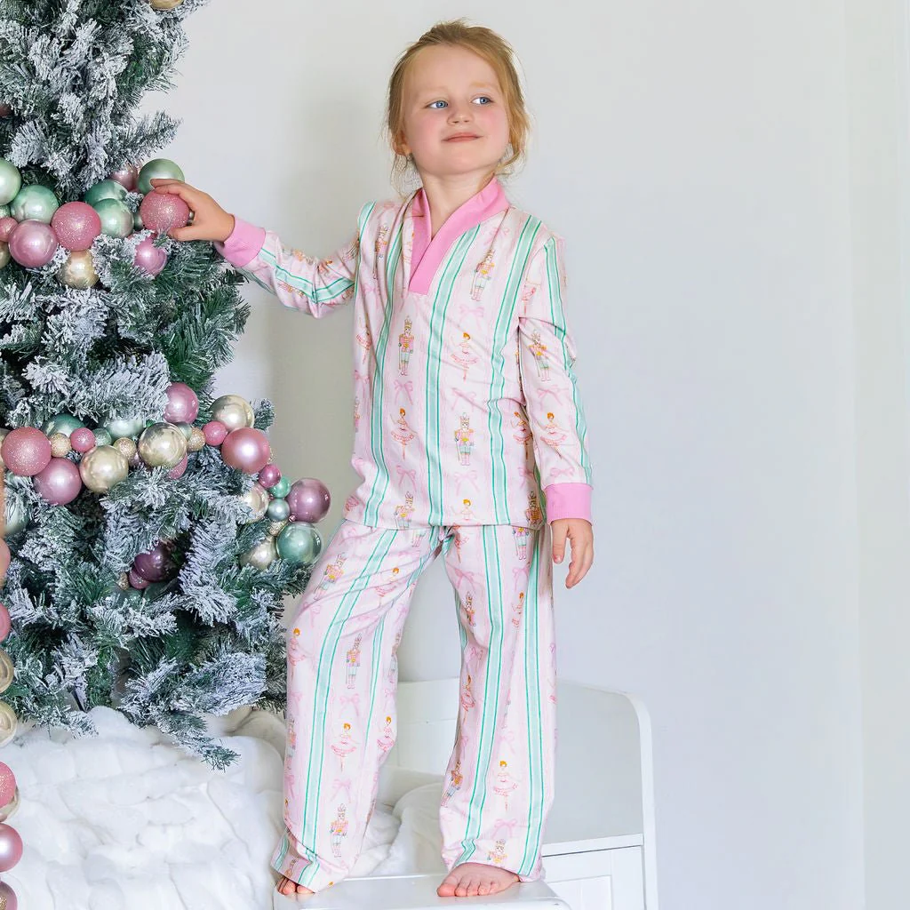 Wide Leg Lounge Set - Nutcracker Holiday Lounge - Image 4