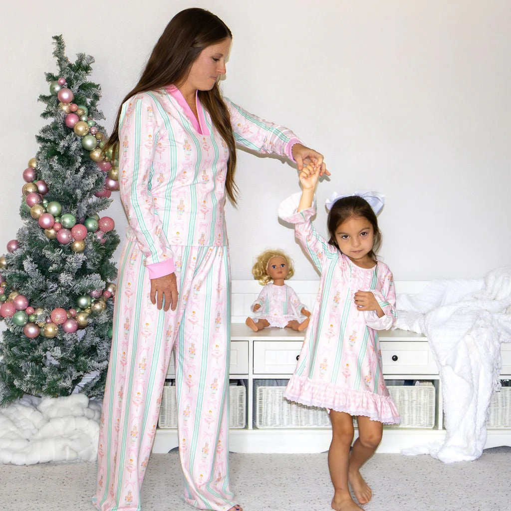 Wide Leg Lounge Set - Nutcracker Holiday Lounge - Image 5