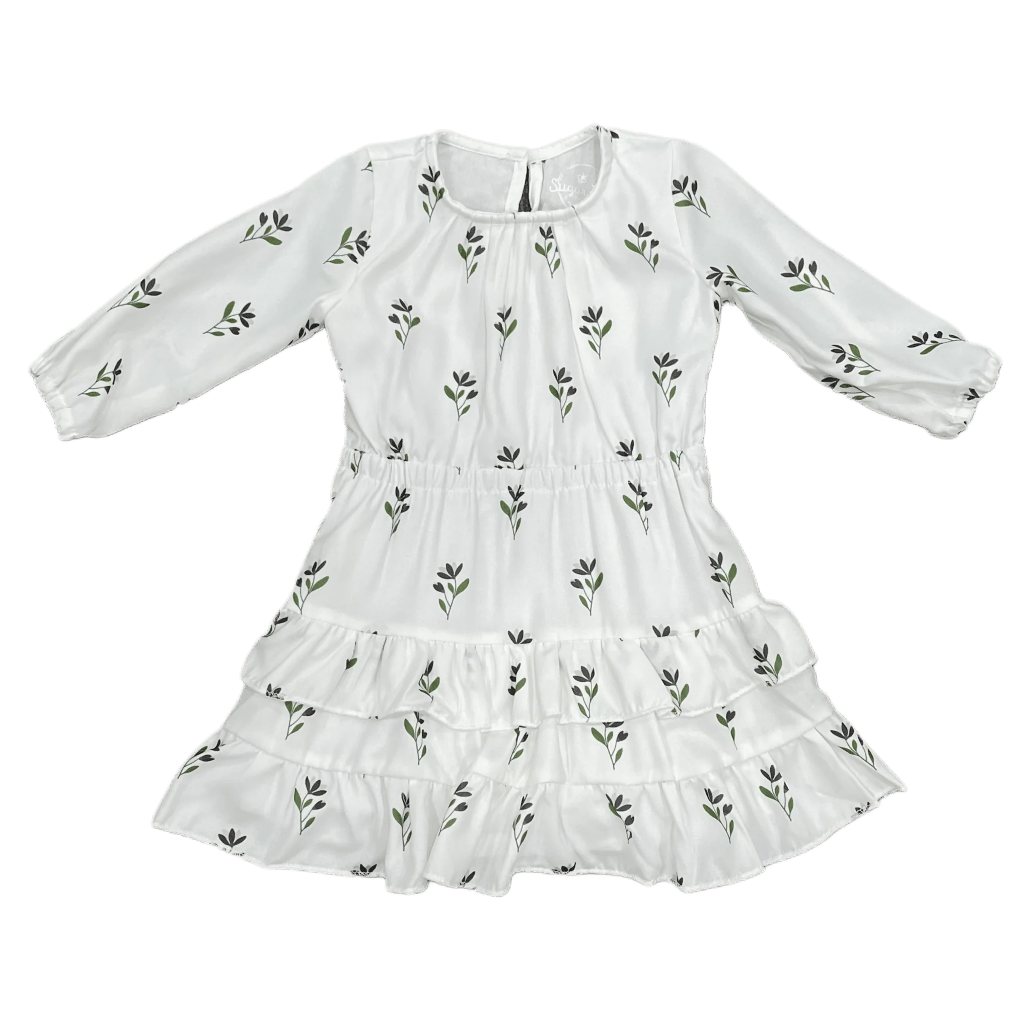 Mini Charlotte Ruffle Tier Dress - Earthy Floral - Image 5
