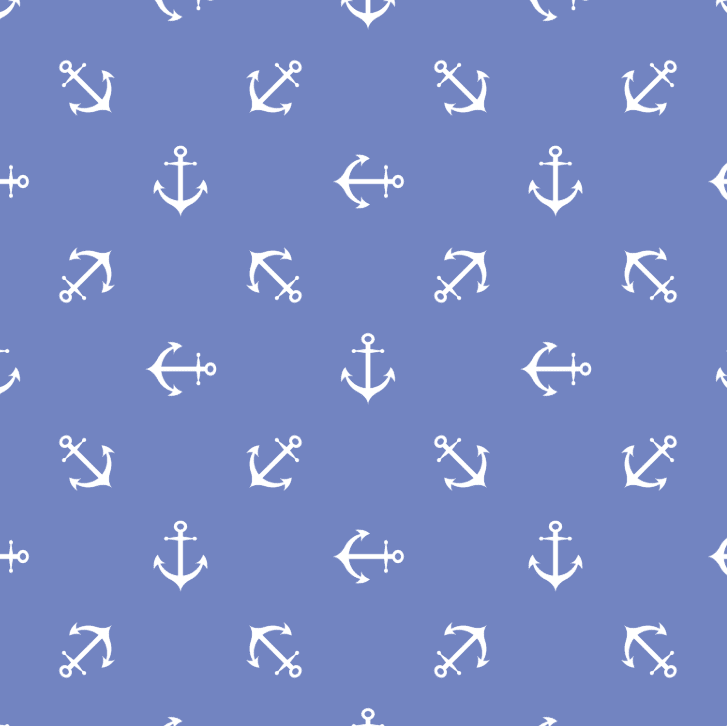 Kent Golf Shorts - French Blue Anchors - Image 2