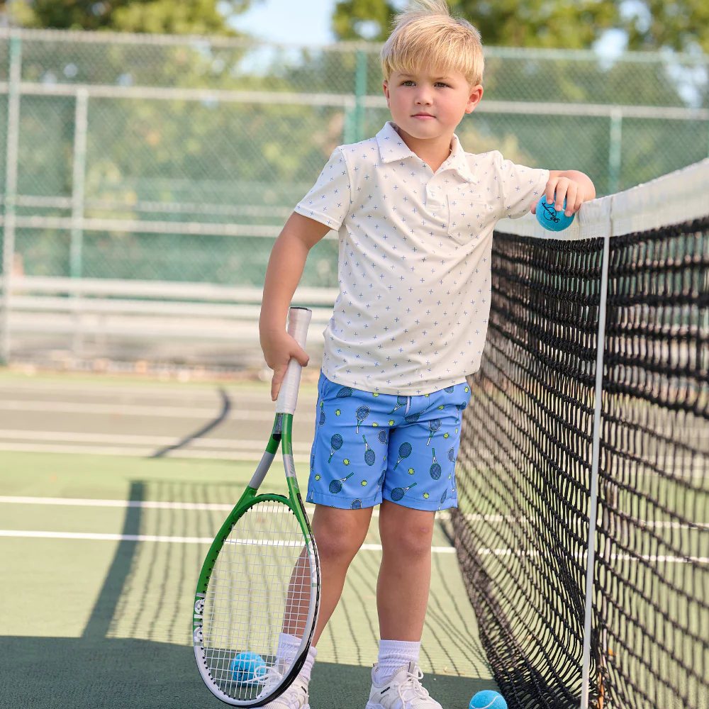 Golf Shorts - French Blue Tennis - Image 3