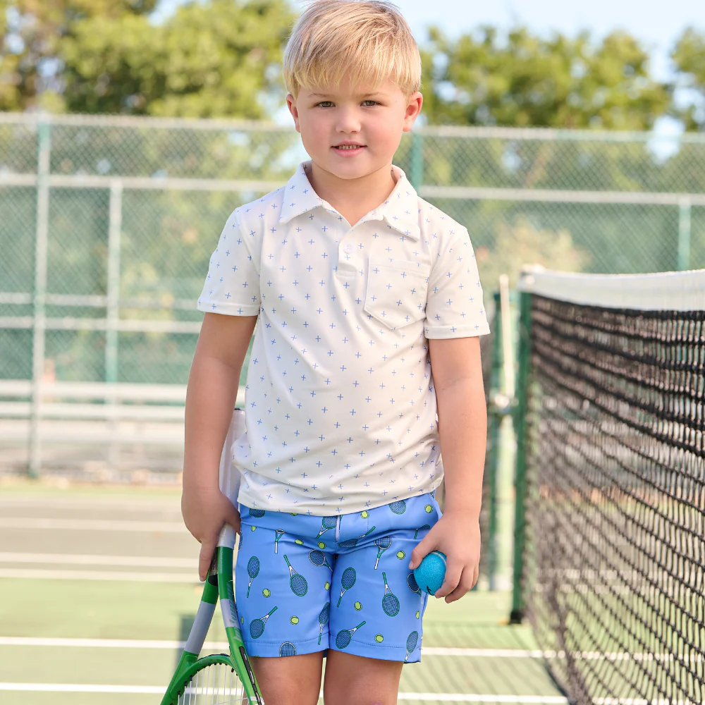 Golf Shorts - French Blue Tennis - Image 4