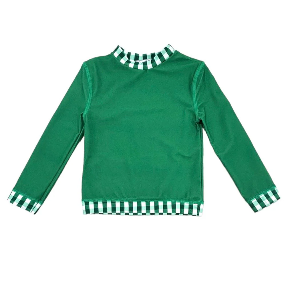 Rashguard - Green Gingham - Image 4