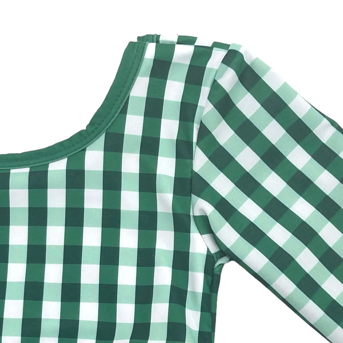 Skirt Bikini - Green Gingham - Image 10