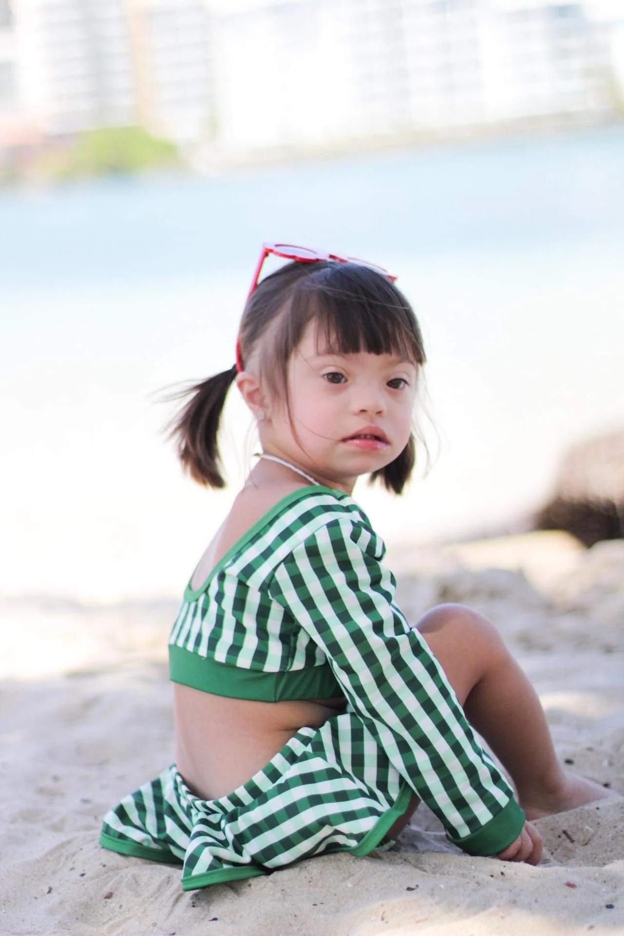 Skirt Bikini - Green Gingham - Image 6