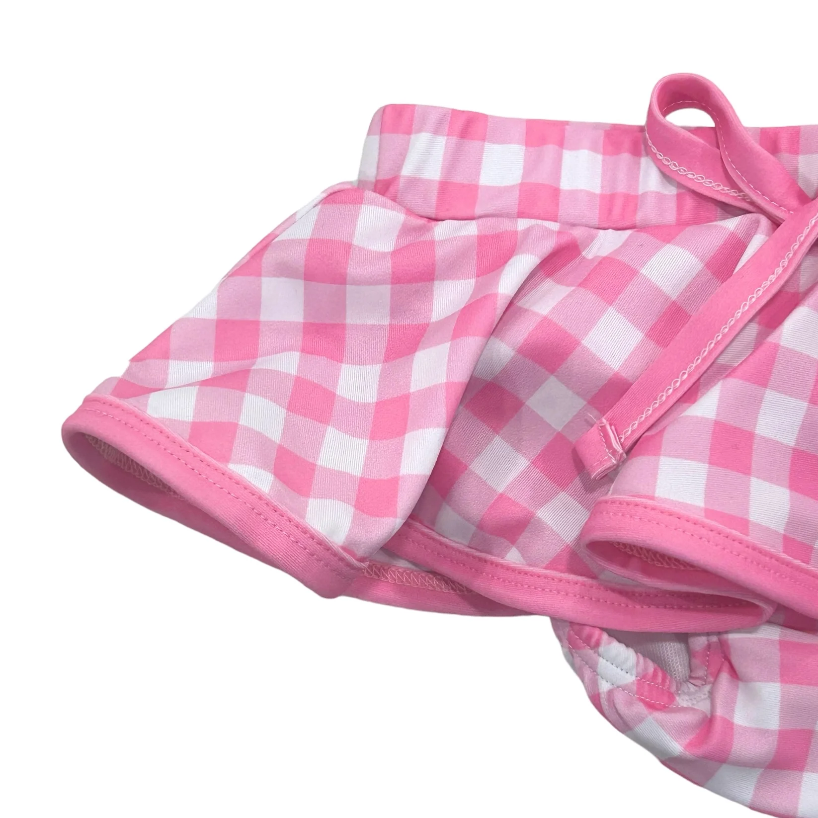 Skirt Bikini - Pink Gingham - Image 6
