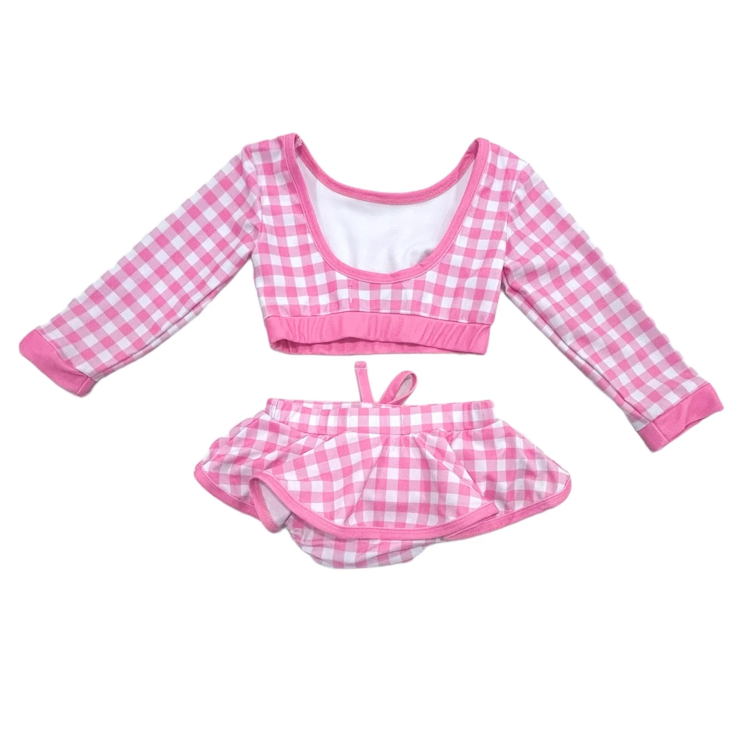 Skirt Bikini - Pink Gingham - Image 7