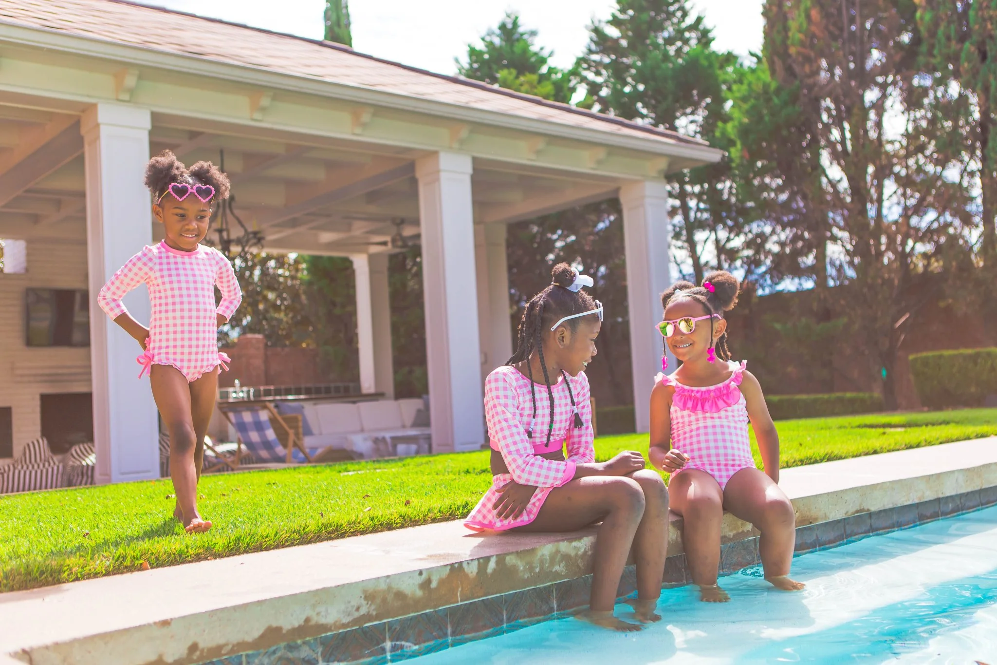 Skirt Bikini - Pink Gingham - Image 8