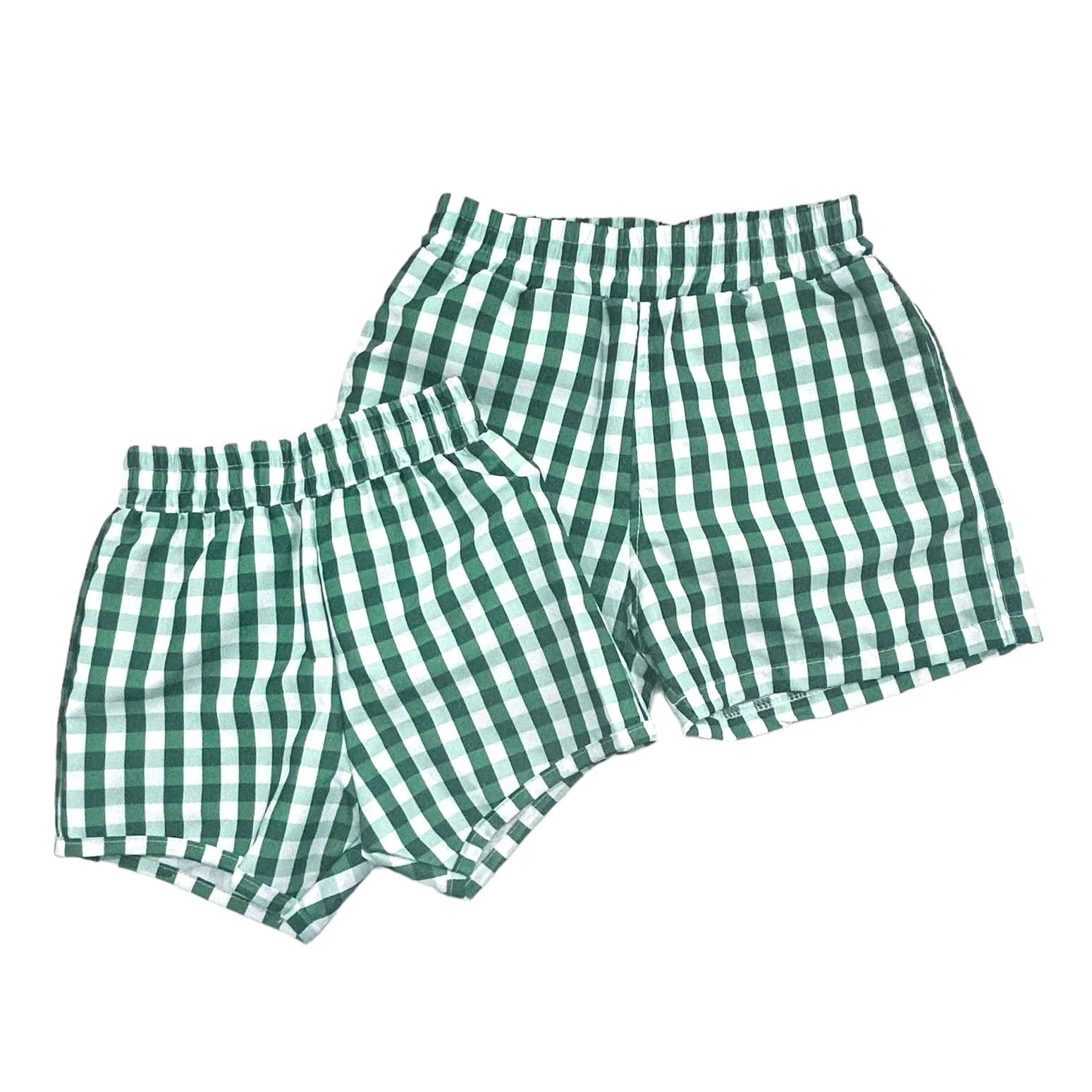 Swim Shorts - Green Gingham - Image 8