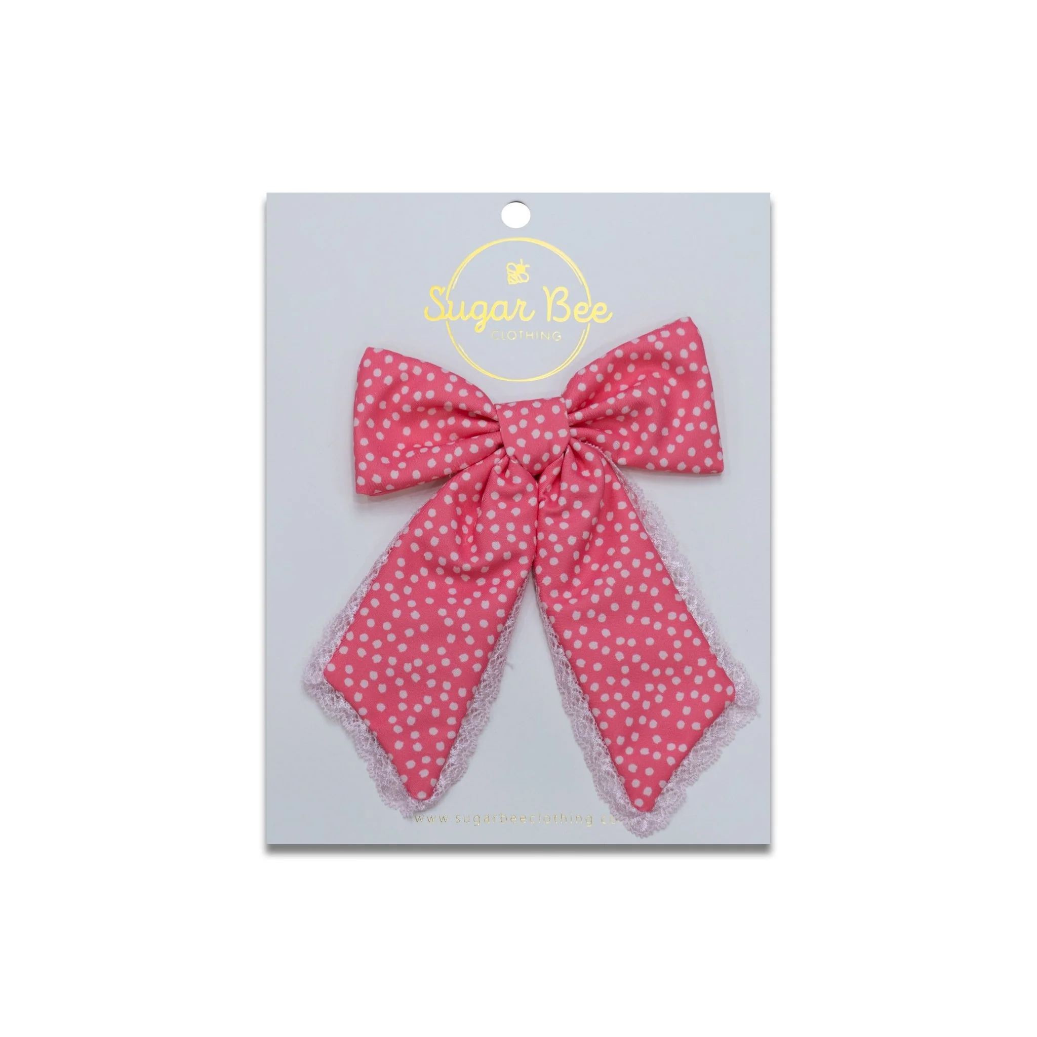Hairbow - Pink Dot - Image 2