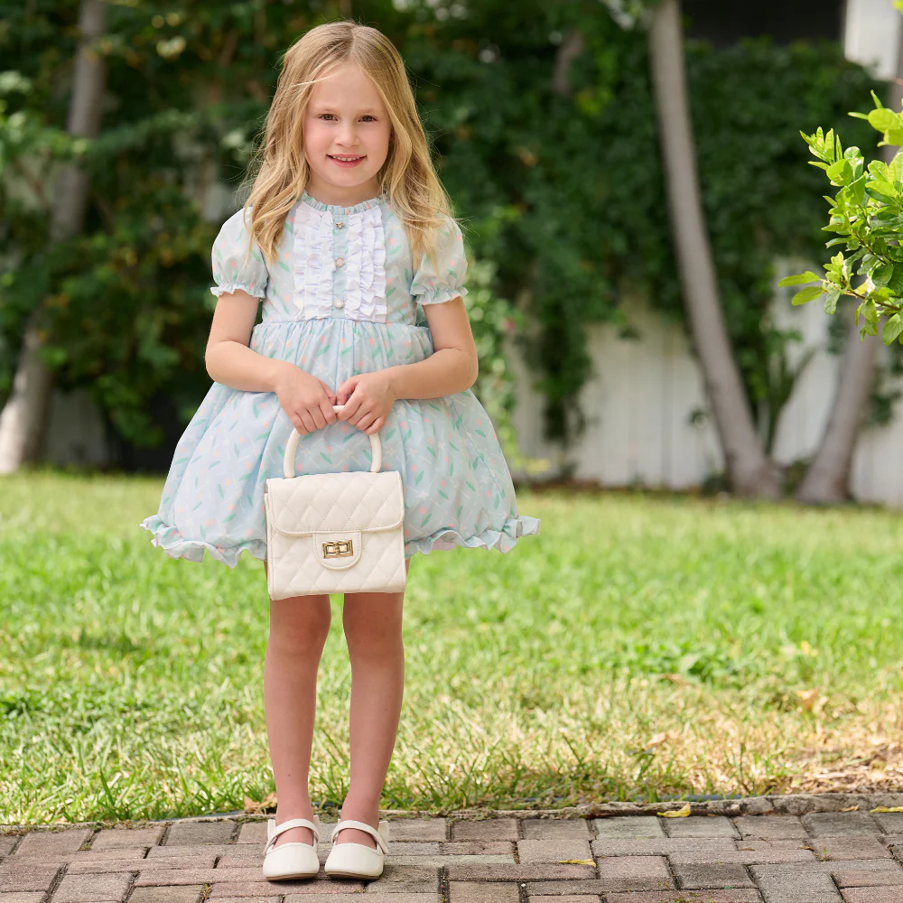 Isabella Pettiskirt Dress - Pink Tulips - Image 5