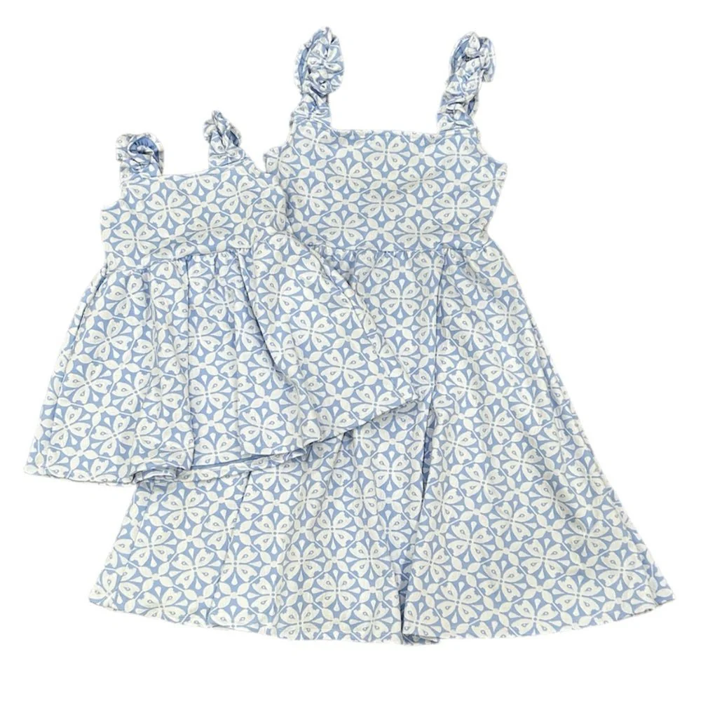Jacquard Tank Dress - Spanish Indigo - Image 4