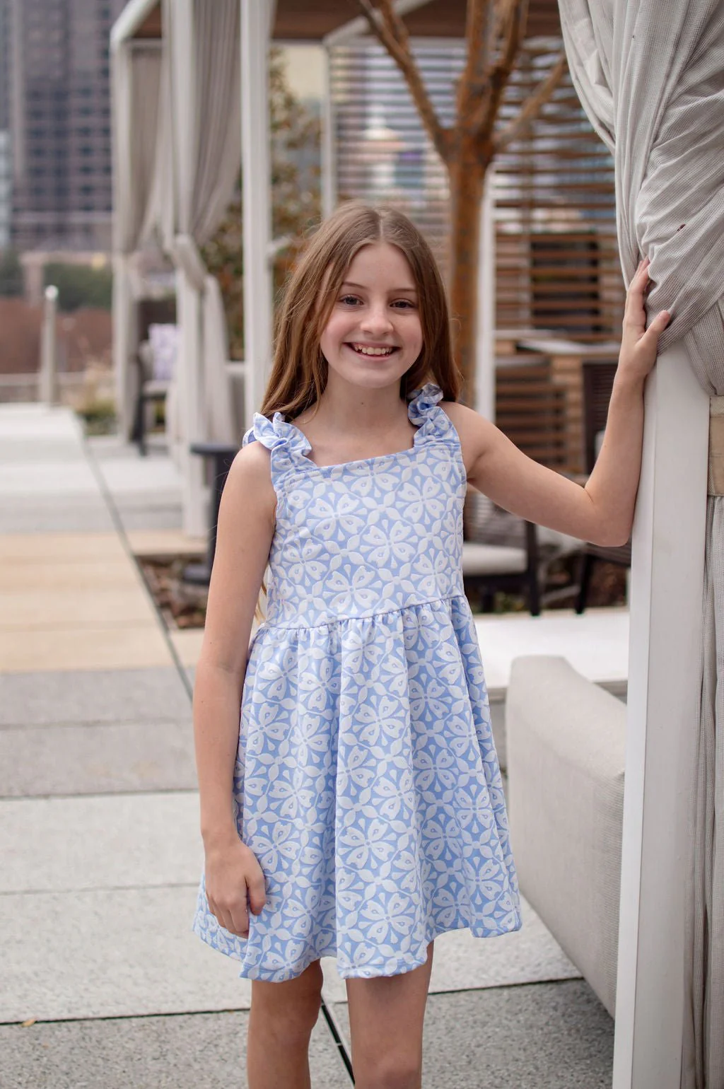 Jacquard Tank Dress - Spanish Indigo - Image 6