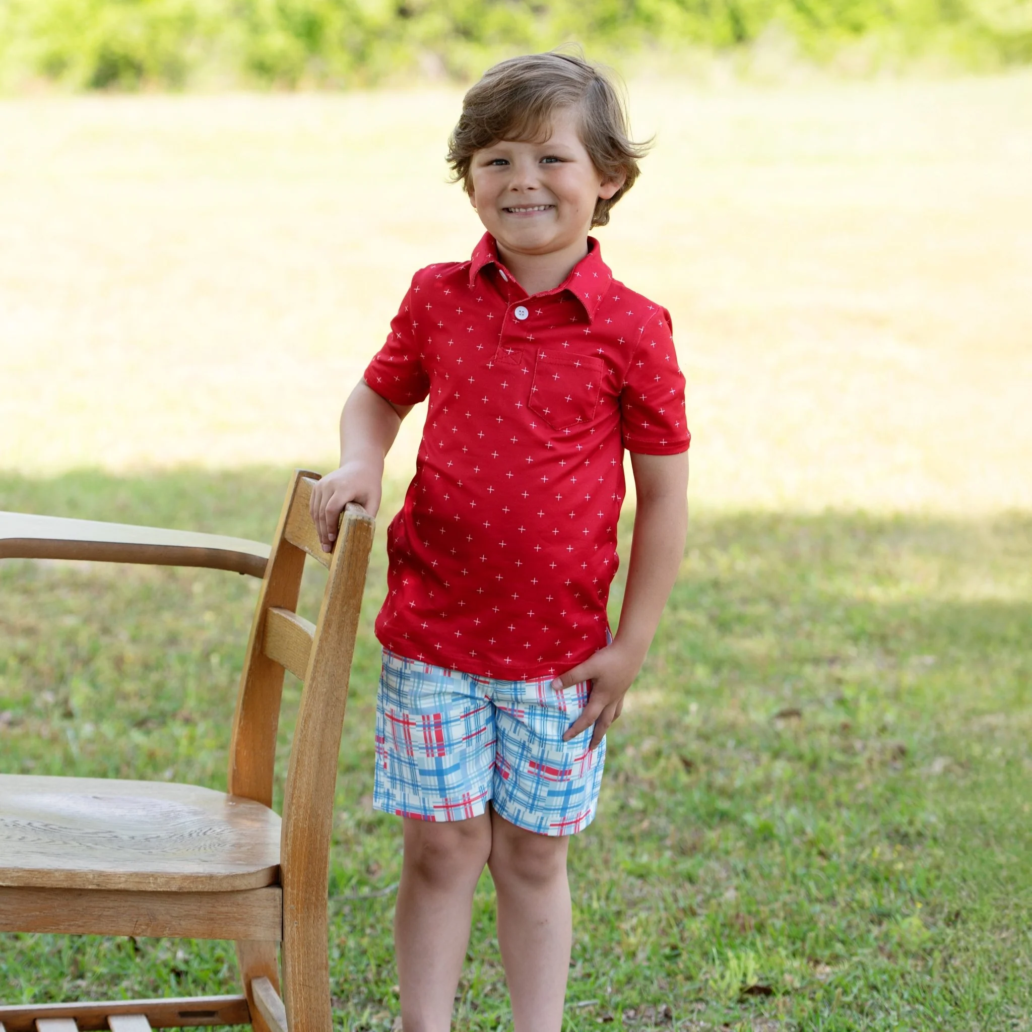 Kent Golf Shorts - Cape Cod Madras - Image 4