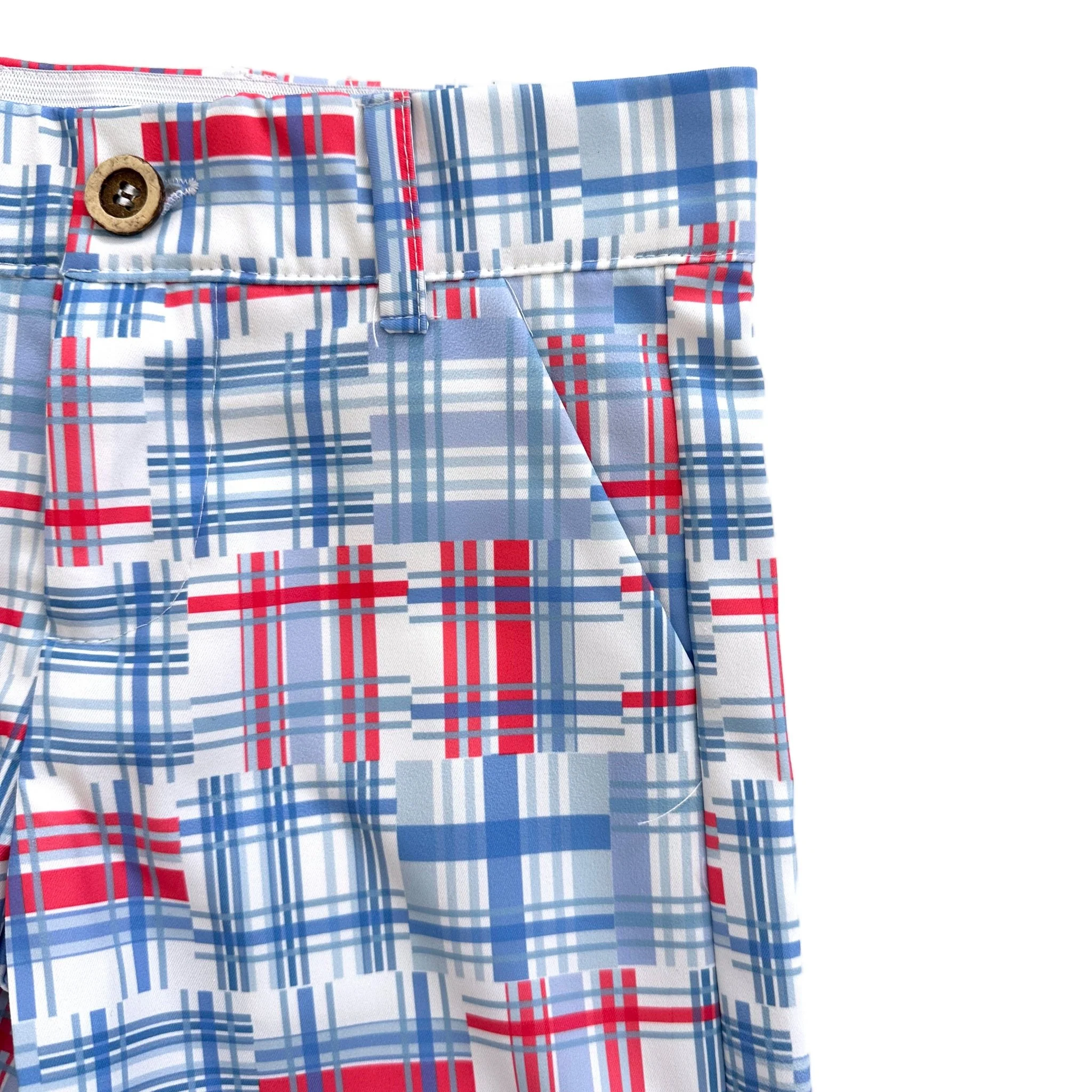 Kent Golf Shorts - Cape Cod Madras - Image 9
