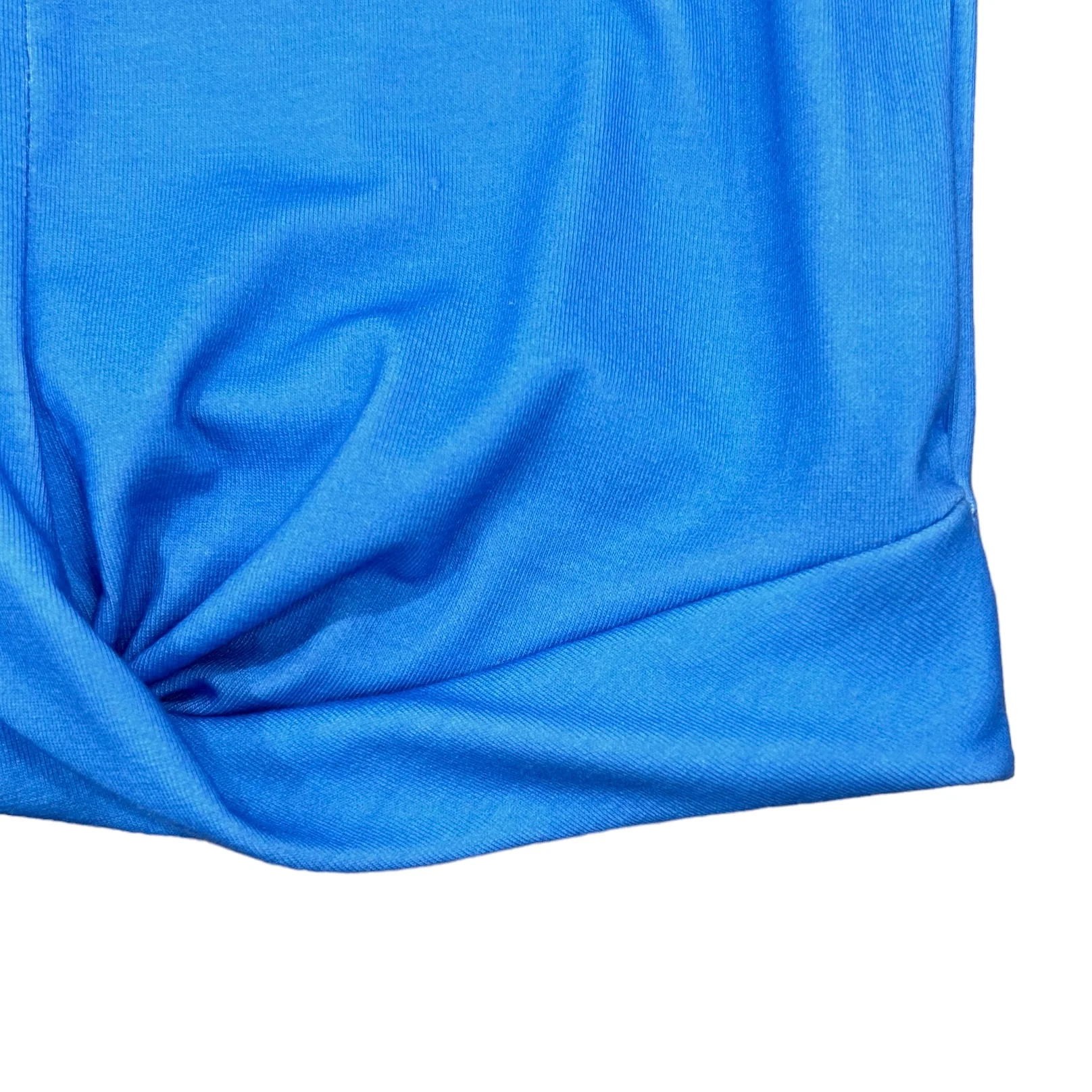 Knit Crop Knot Tank - French Blue - Image 3