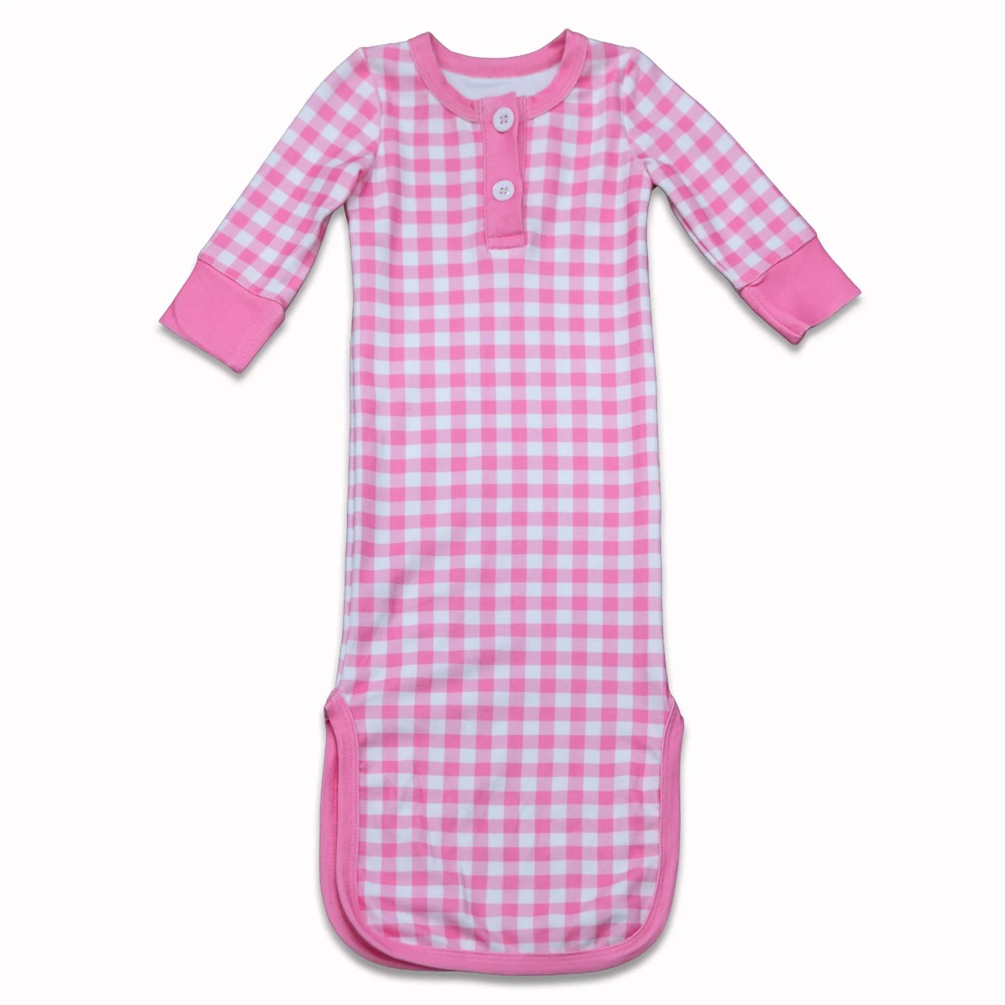 Knotted Gown - Pink Gingham - Image 4