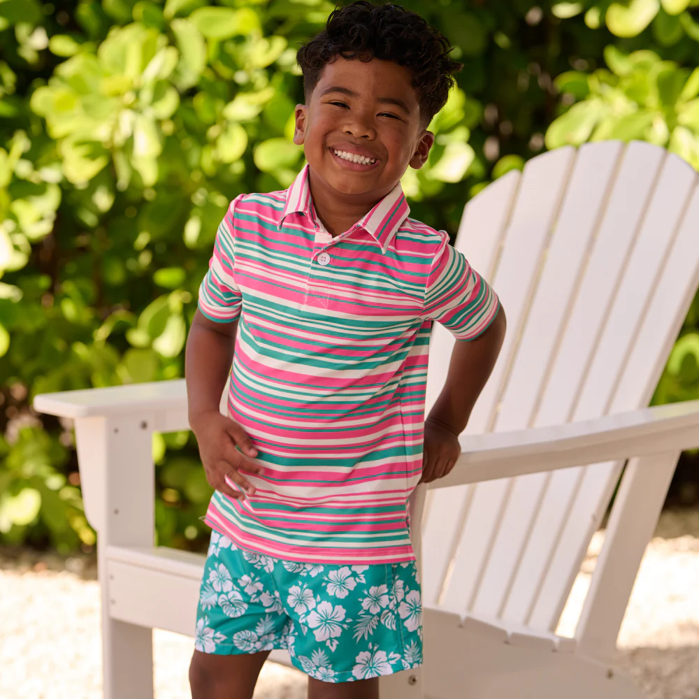 Kyson Boy Pocket Shorts - Tropical Teal - Image 4