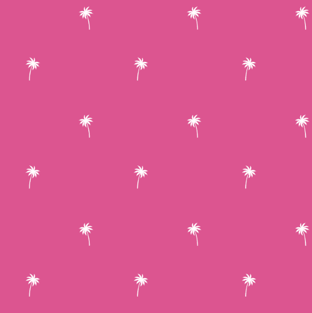 Lauren Ruffle Tank - Pink Palm Trees - Image 2