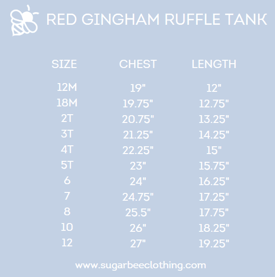 Lauren Ruffle Tank - Red Gingham - Image 6