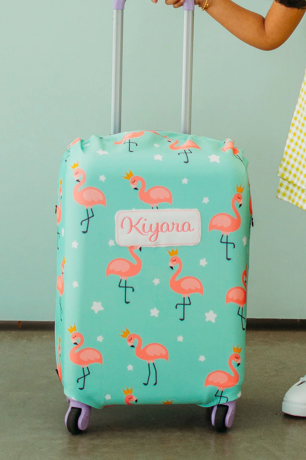 Luggage Cover - Royal Flamingos - Image 2