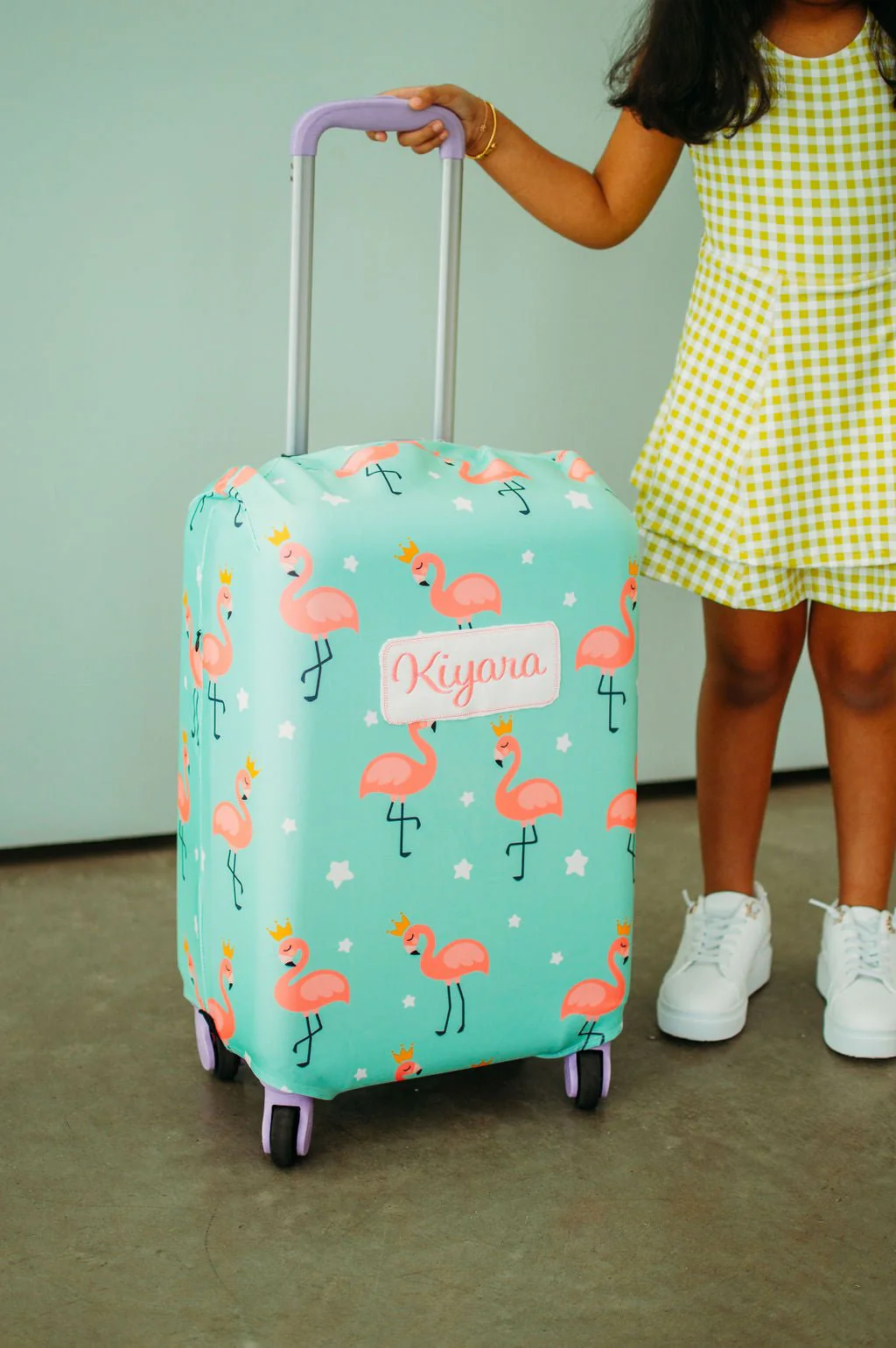 Luggage Cover - Royal Flamingos - Image 3