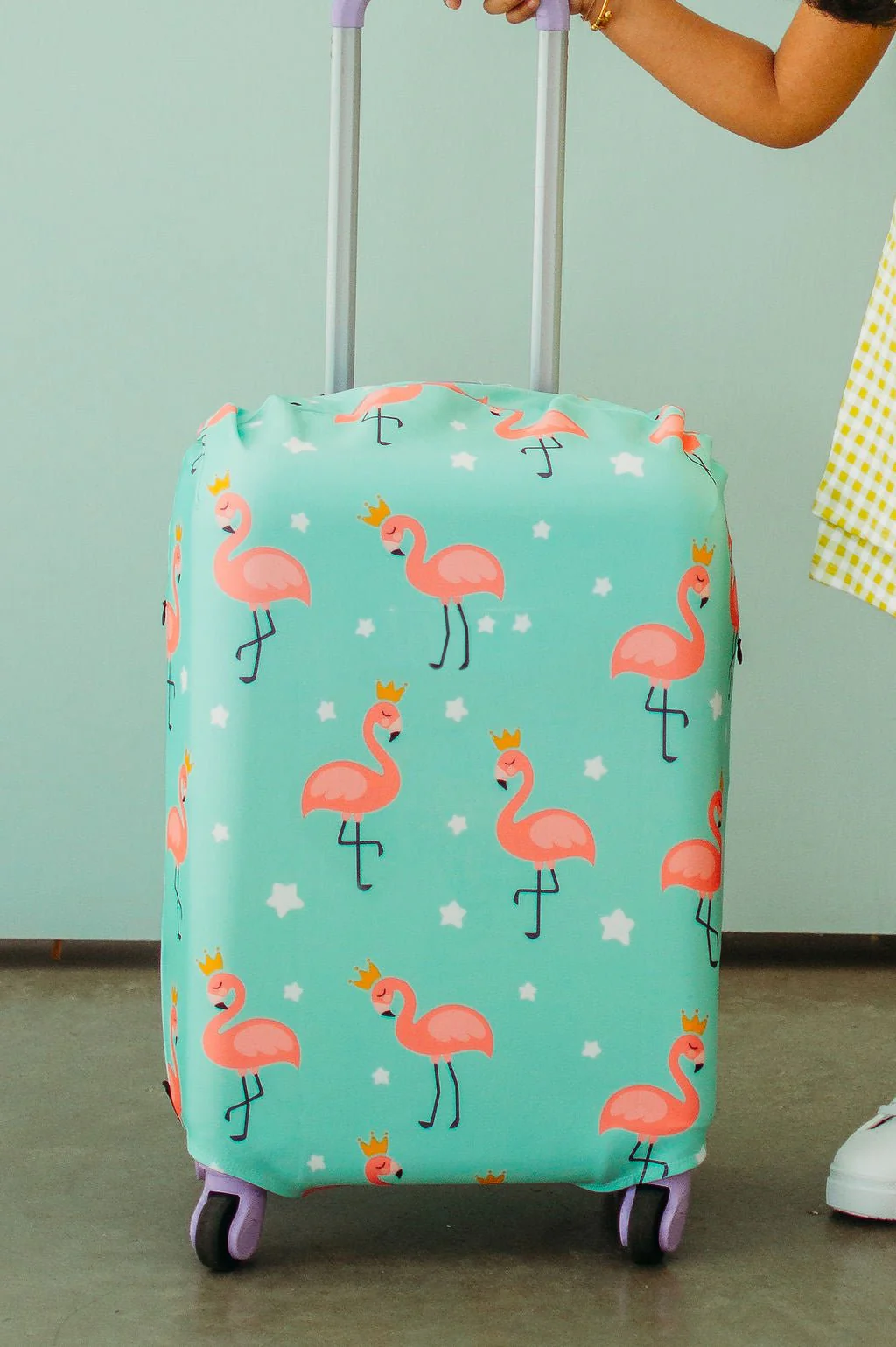 Luggage Cover - Royal Flamingos - Image 4