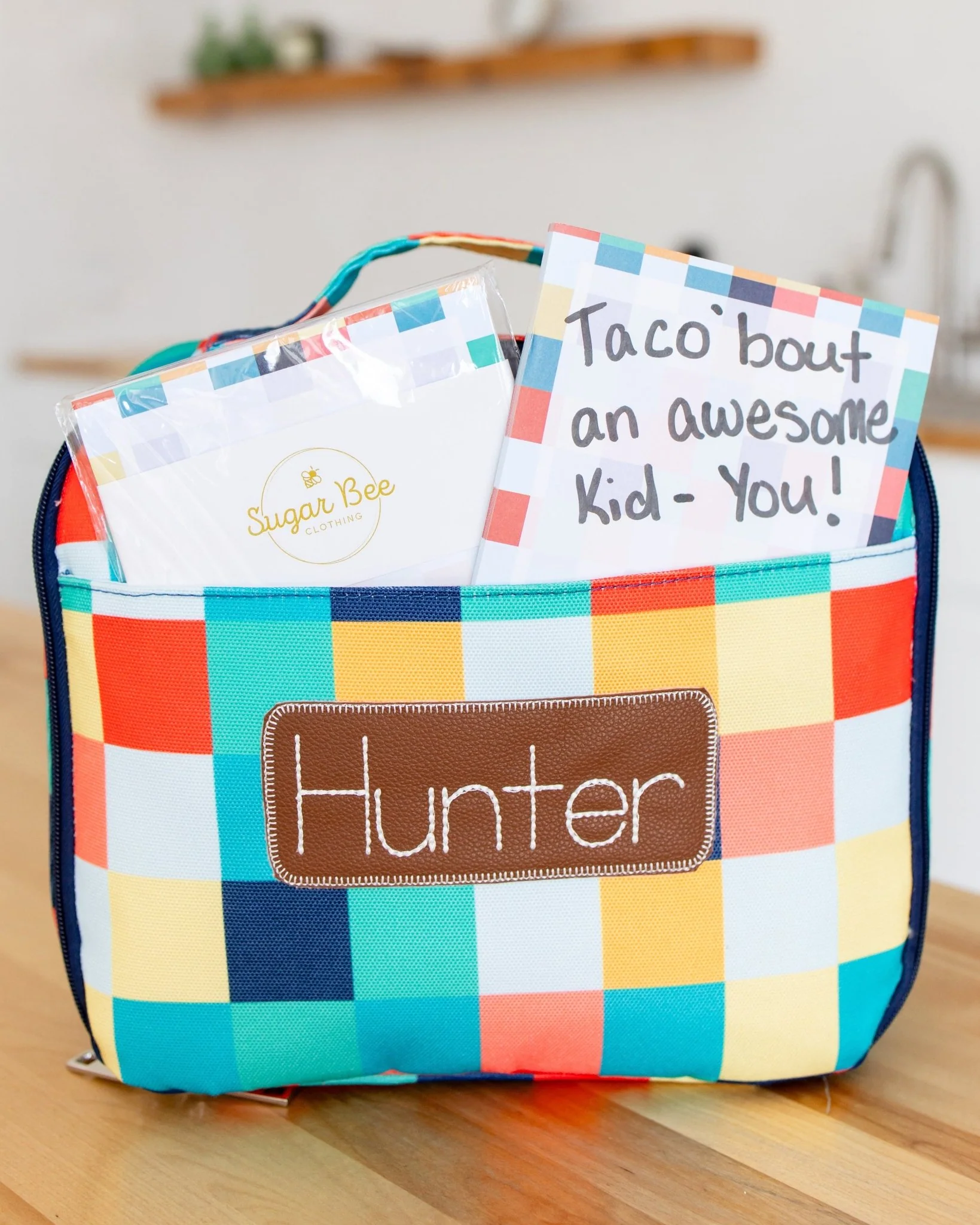 Lunch Bag - Boy Checkered - Image 2
