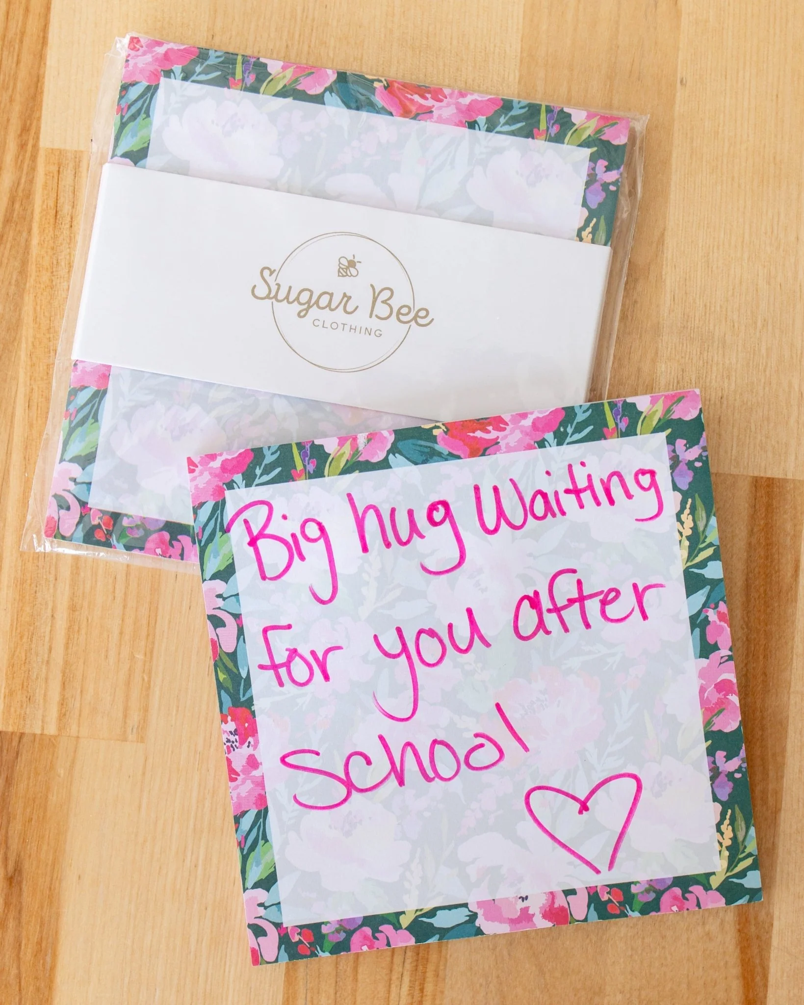 Lunch Bag Notes - Peony Floral