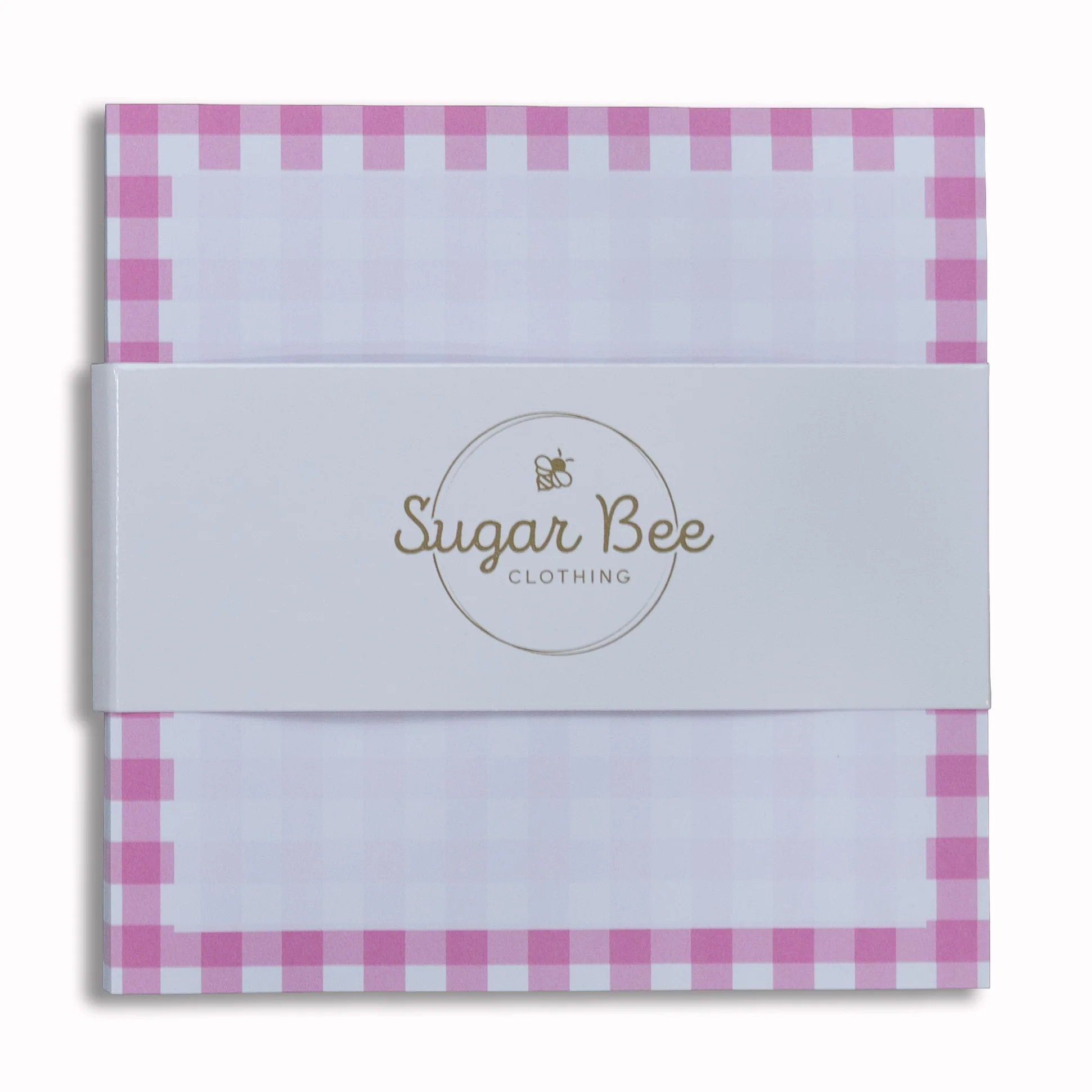 Lunch Bag Notes - Pink Gingham - Image 2